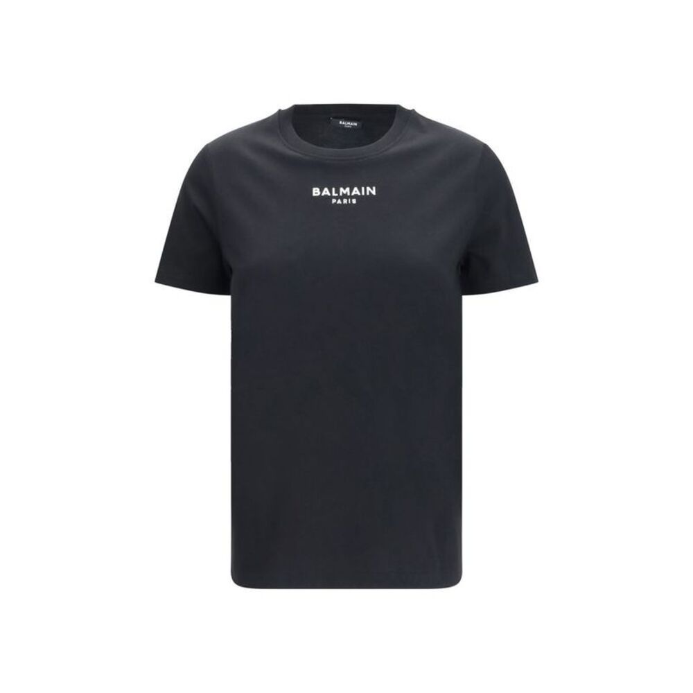 Balmain Black Cotton Women's T-Shirt